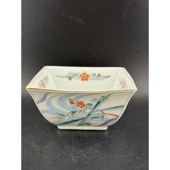 Vintage Takahashi Flora Square Bowl - Picture 5 of 7